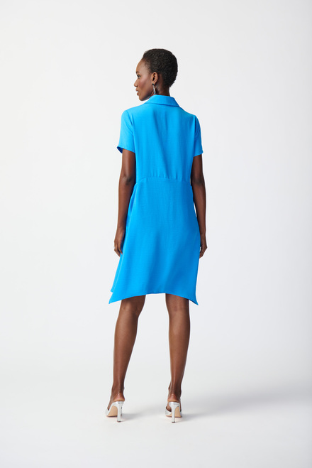 Short Sleeve T-Shirt Dress Style 241079. French Blue. 2