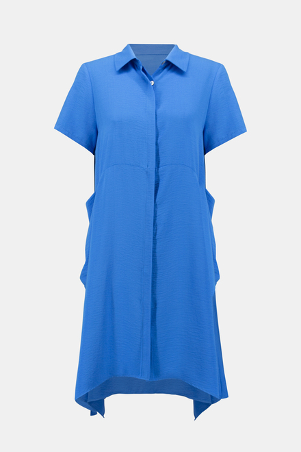 Robe chemise, manches courtes mod&egrave;le 241079. French Blue. 5