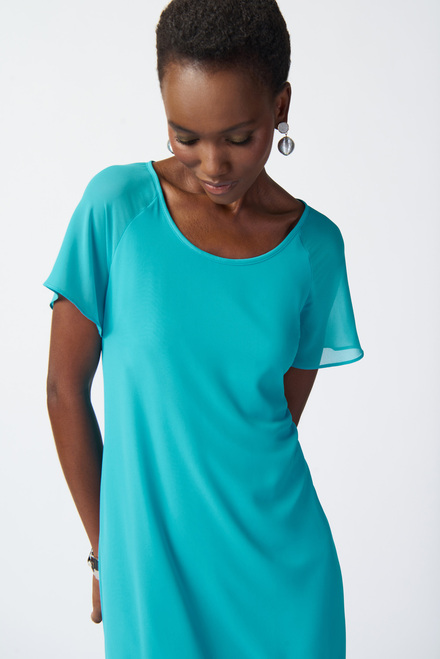 Ruffle Detail T-Shirt Dress Style 241084. Seaview. 3