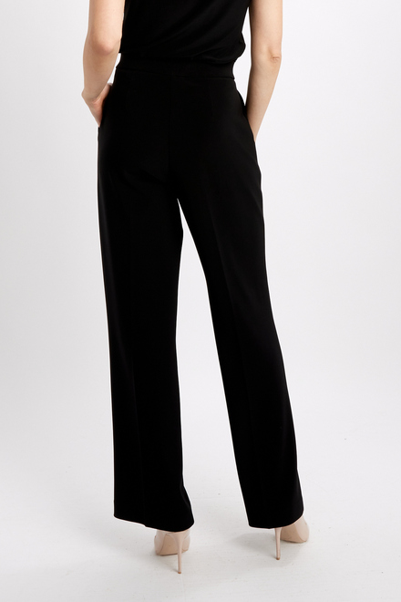 Pantalon de tailleur pliss&eacute; mod&egrave;le 241095. Noir. 3