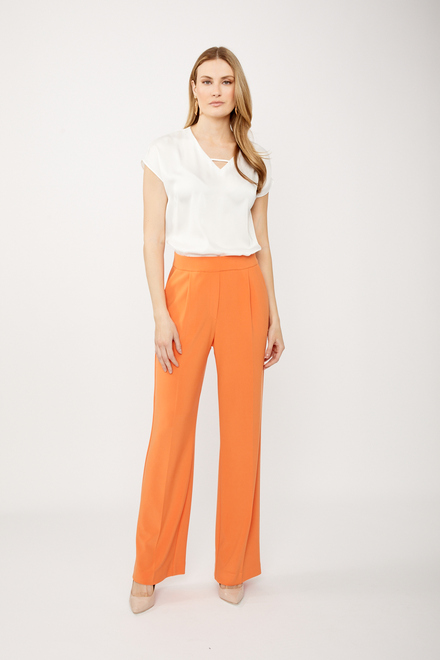 Pleated & Tailored Pants Style 241095. Mandarin