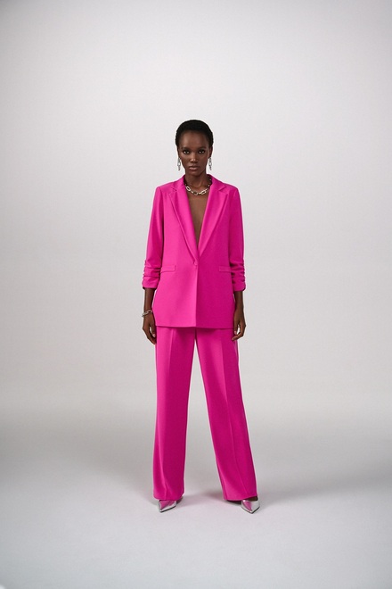Pleated &amp; Tailored Pants Style 241095. Ultra Pink. 3