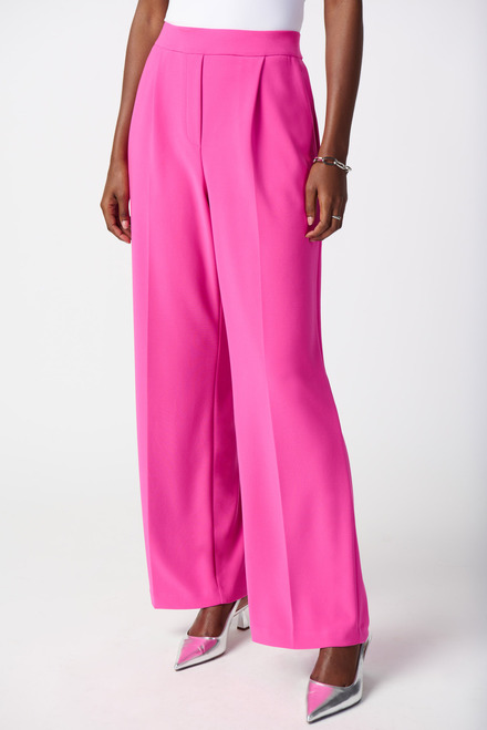 Pleated &amp; Tailored Pants Style 241095. Ultra Pink. 4