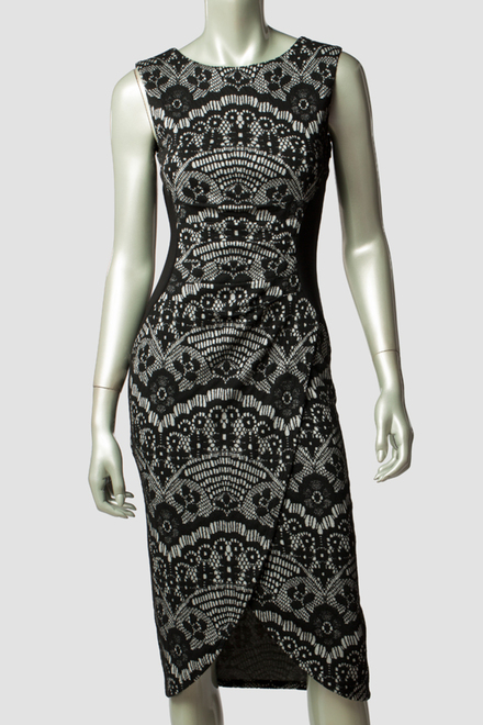 Joseph Ribkoff dress style 144829. Black/silver