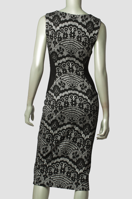 Joseph Ribkoff dress style 144829. Black/silver. 3