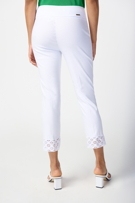 Stretch Detail Lace Pant Style 241102. White. 2