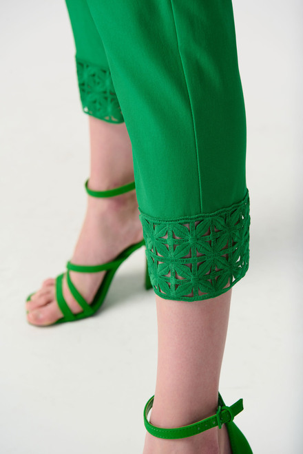 Stretch Detail Lace Pant Style 241102. Island Green. 3