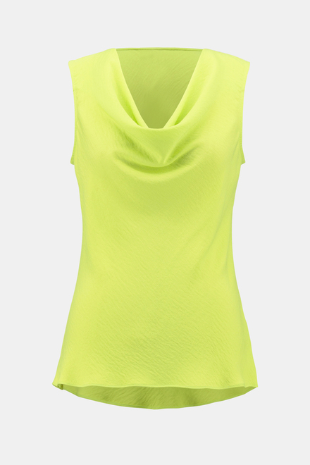 Pleated Collar Tank Top Style 241103. Key Lime. 5