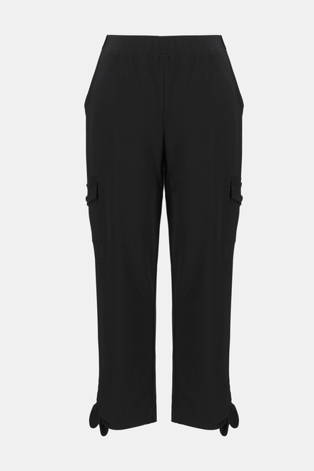 Tie Detail Pants Style 241111. Black. 5