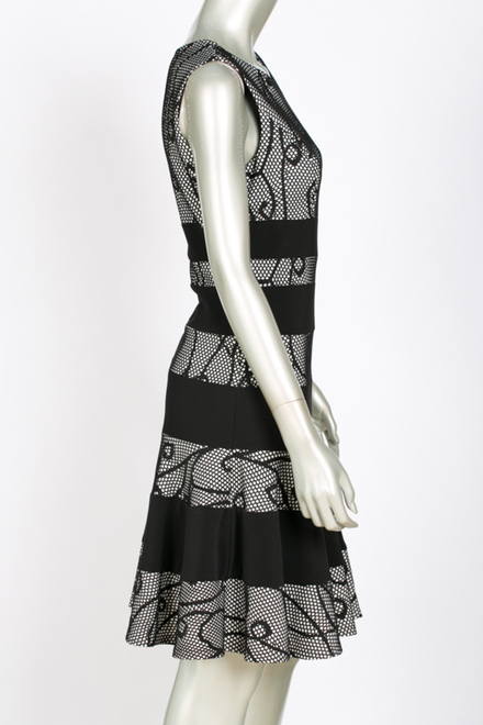 Joseph Ribkoff dress style 144838. Black/white. 2