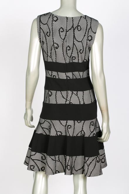 Joseph Ribkoff dress style 144838. Black/white. 3