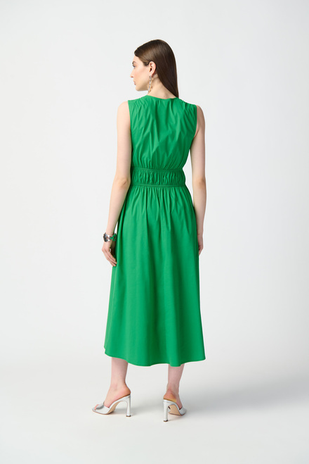 Gathered Midi Dress Style 241127. Island Green. 2