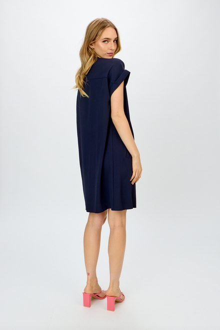 T-Shirt Dress with Pockets Style 241129. Midnight Blue. 2
