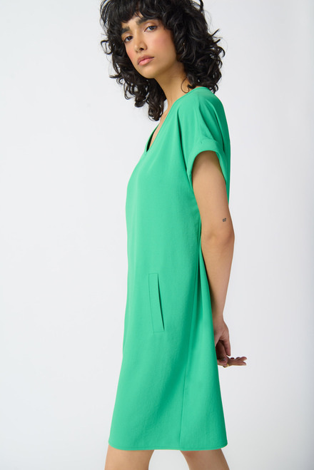 T-Shirt Dress with Pockets Style 241129. Island Green. 4