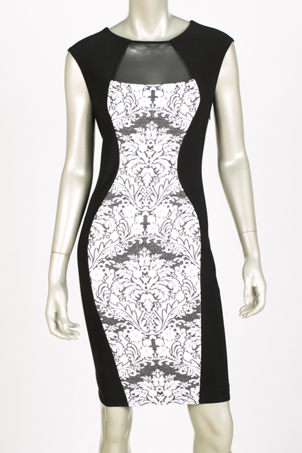 Joseph Ribkoff dress style 144892. Black/white