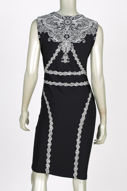 Joseph Ribkoff dress style 144896. Black/ivory. 2