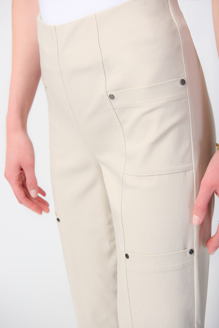 Multi-Pocket Straight Leg Pants Style 241163. Moonstone. 3