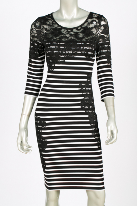 Joseph Ribkoff dress style 144908. Black/white
