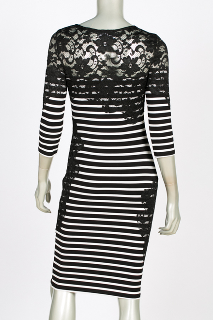 Joseph Ribkoff dress style 144908. Black/white. 3