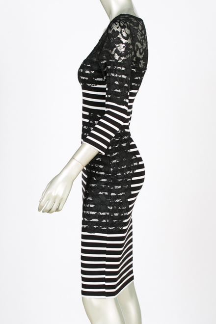 Joseph Ribkoff dress style 144908. Black/white. 4