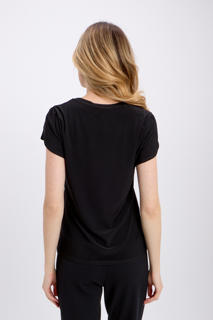 Tulip Sleeve T-Shirt Style 241179. Black. 3
