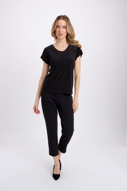 Tulip Sleeve T-Shirt Style 241179. Black. 4