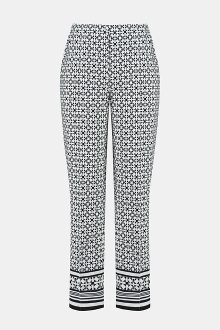 Geometric Pattern Pants Style 241186. Vanilla/black. 5