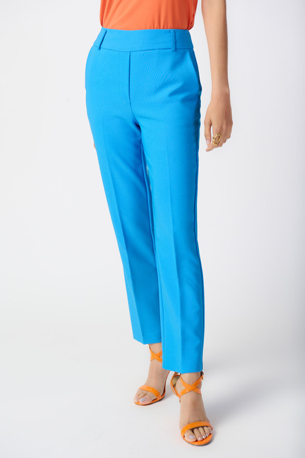 Pantalon de tailleur extensible mod&egrave;le 241188. French Blue. 3