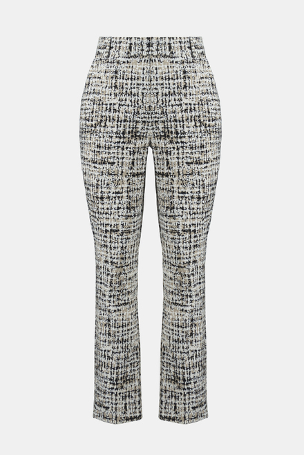 Tweed Motif Slim Leg Pants Style 241189. Vanilla/multi. 6