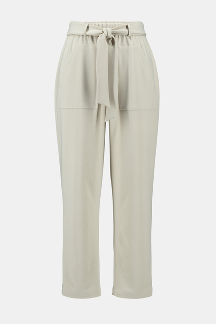 Slim Leg Tie Detail Pants Style 241226. Moonstone. 6