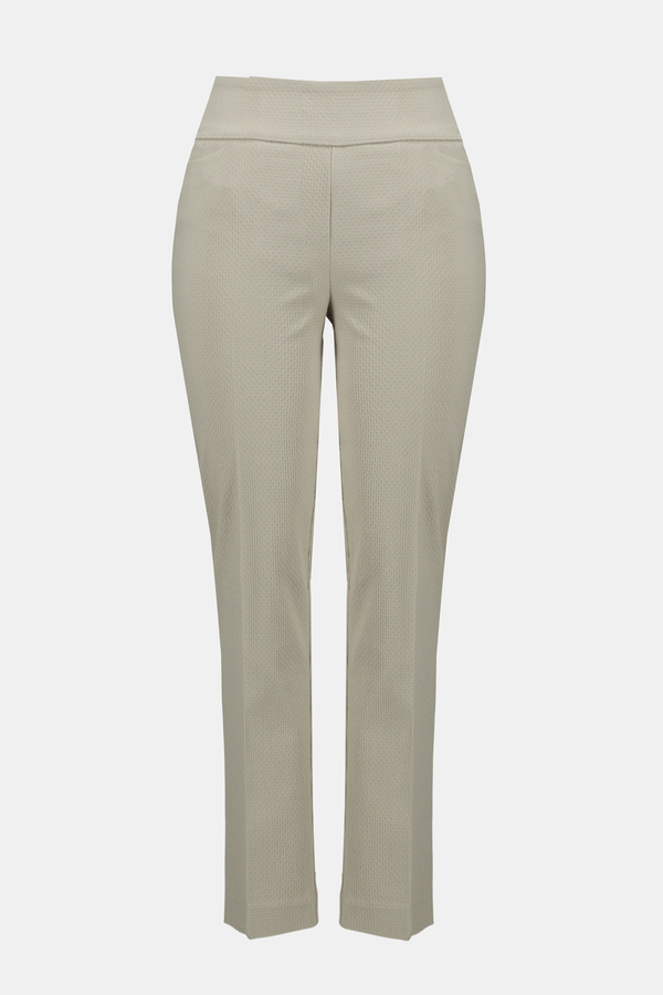 Fine-Textured Fitted Pants Style 241229