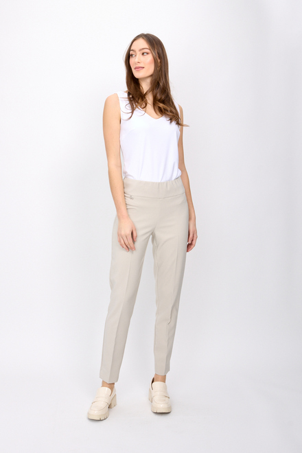 Cropped Pleated Pants Style 241231. Moonstone. 4