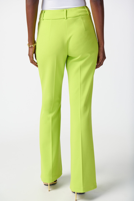 Vertical Seam Flared Pants Style 241248. Key Lime. 3