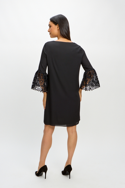 Ruffle &amp; Lace Dress Style 241252. Black. 3
