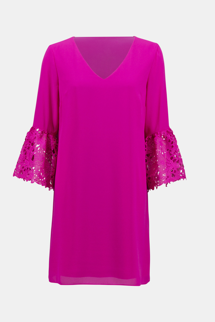Ruffle &amp; Lace Dress Style 241252. Ultra Pink. 6