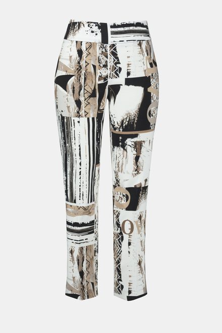 Abstract Print Cropped Pants Style 241265. Vanilla/multi. 5