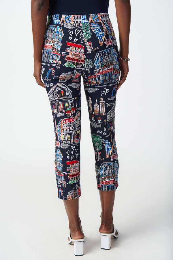 Paris Themed Multi-Coloured Pants Style 241268