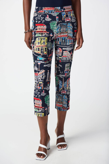 Paris Themed Multi-Coloured Pants Style 241268