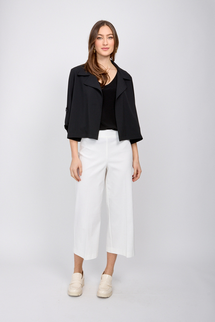 Pleated Wide Leg Pants Style 241273. White