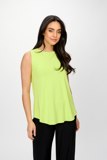 Rounded Neck Wide Tank Style 241289. Key lime