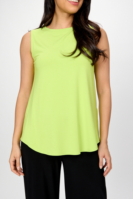 Rounded Neck Wide Tank Style 241289. Key Lime. 3