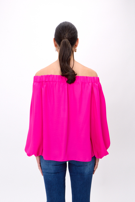 Puff Sleeve Blouse Style 241304. Ultra Pink. 2