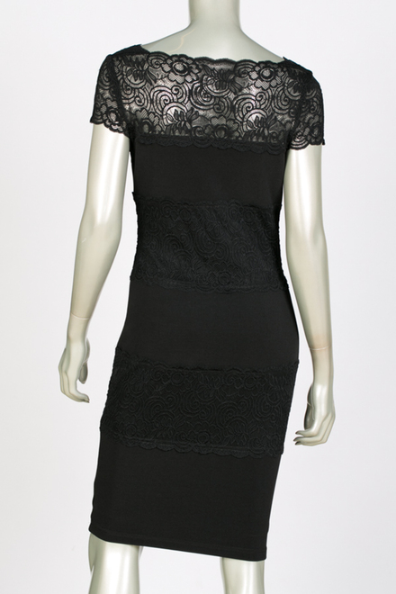 Joseph Ribkoff dress style 143439. Black/black. 2