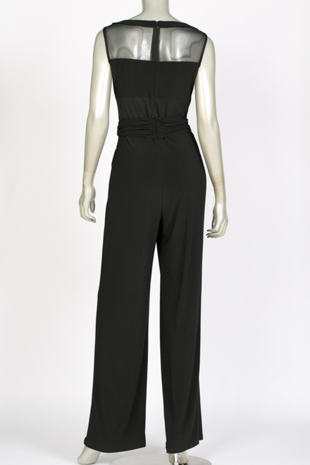 Joseph Ribkoff jumpsuit style 143082. Black/black. 3
