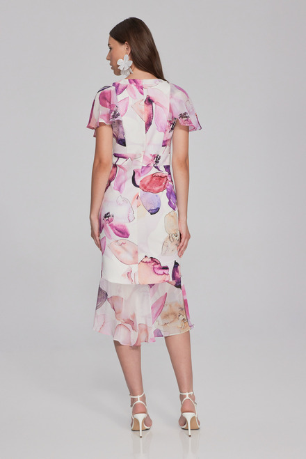 Floral Print Wrap Dress Style 241732. Vanilla/multi. 2