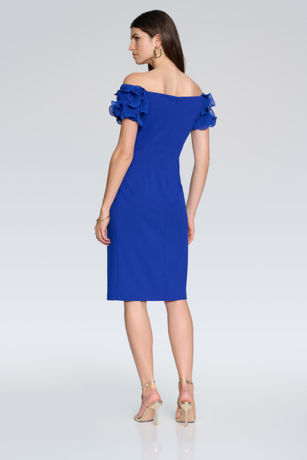 Flounced drop sleeves dress Style 241740. Royal Sapphire 163. 2