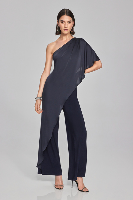 Dual Fabric Jumpsuit Style 241769