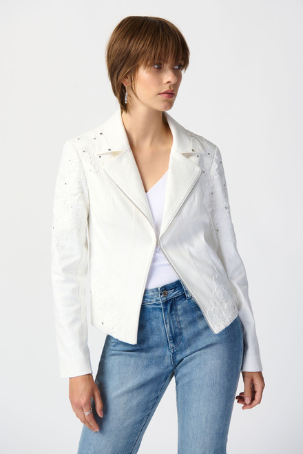 Studded & Lace Jacket Style 241904. Vanilla 30