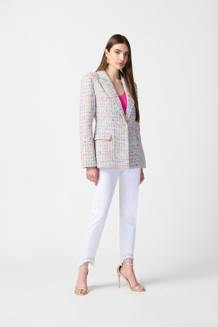 Multi-Colour Tweed Blazer Style 241927. Multi. 9