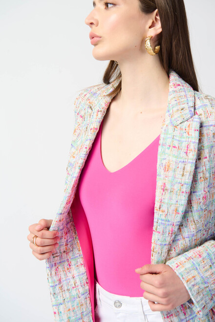 Multi-Colour Tweed Blazer Style 241927. Multi. 8